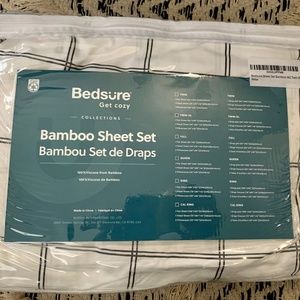 New Twin-XL bamboo sheet set